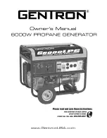 Preview for 1 page of GENTRON G6000LPG Owner'S Manual