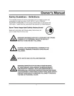 Preview for 6 page of GENTRON G6000LPG Owner'S Manual