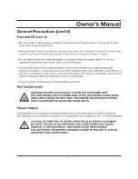 Preview for 8 page of GENTRON G6000LPG Owner'S Manual