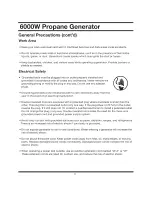 Preview for 9 page of GENTRON G6000LPG Owner'S Manual