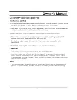 Preview for 14 page of GENTRON G6000LPG Owner'S Manual