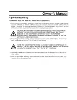 Preview for 24 page of GENTRON G6000LPG Owner'S Manual