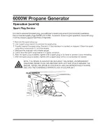 Preview for 25 page of GENTRON G6000LPG Owner'S Manual