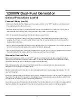 Preview for 11 page of GENTRON GG12000GL Owner'S Manual