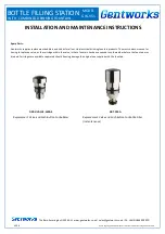 Preview for 2 page of Gentworks GW-951 Installation And Maintenance Instructions