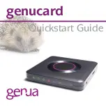 Предварительный просмотр 1 страницы Genua genucard Quick Start Manual