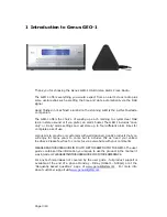 Preview for 3 page of GENUS GEO -1 User Manual