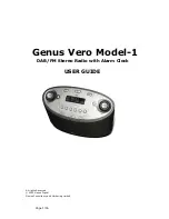 Preview for 1 page of GENUS Vero 1 User Manual