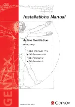 Genvex GE Premium 1/1L Installation Manual предпросмотр