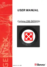 Genvex Optima 250 DESIGN User Manual предпросмотр