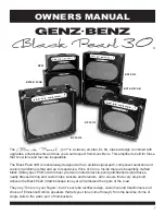 Preview for 1 page of Genz Benz BLACK PEARL 30 BP30 Owner'S Manual