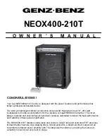 Genz Benz NEOX400-210T Owner'S Manual предпросмотр