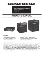 Предварительный просмотр 1 страницы Genz Benz SHEN-CPK-8T Owner'S Manual