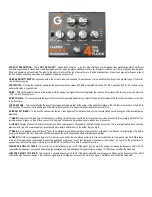 Preview for 2 page of GENZLER 4 ON THE FLOOR Classic Bass Overdrive Owner'S Manual