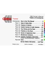 Preview for 3 page of Geo 1993 Tracker Owner'S Manual