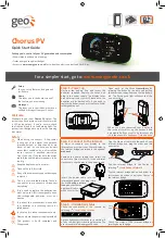 Preview for 1 page of Geo Chorus PV display Quick Start Manual