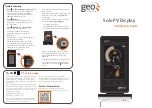 Предварительный просмотр 1 страницы Geo Solo PV Installation Manual