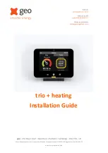 Preview for 1 page of Geo trio + heating Installation Manual