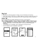 Предварительный просмотр 9 страницы GeoGolf GF-2000 User Manual