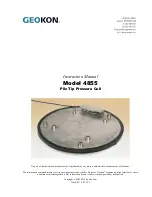 Geokon 4855 Instruction Manual preview