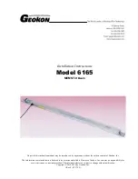 Geokon 6165 Installation Instructions Manual preview