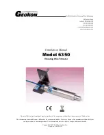 Preview for 1 page of Geokon 6350 Installation Manual