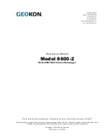 Geokon 8600-1 Instruction Manual preview