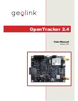 Geolink OpenTracker 2.4 User Manual preview