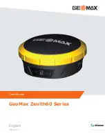 Preview for 1 page of GeoMax Zenith60 Series User Manual