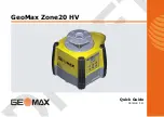 Preview for 1 page of GeoMax Zone20 HV Quick Manual