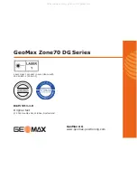 Preview for 20 page of GeoMax Zone70 DG Quick Manual