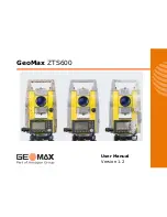 GeoMax ZTS600 User Manual preview