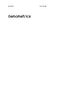 Geometrics GemPen User Manual предпросмотр