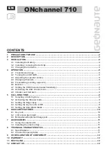 GEONAUTE ONchannel 710 User Manual preview