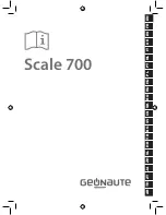 GEONAUTE Scale 700 User Manual предпросмотр