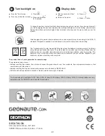 Preview for 2 page of GEONAUTE W 700XC M Swip User Manual