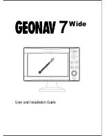 Geonav 7 Wide User And Installation Manual preview