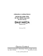 Geonics Limited EM61MK2A Operating Instructions Manual preview