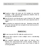 Preview for 5 page of Georator Triathlon III T3UPS-13-15K Instruction Manual