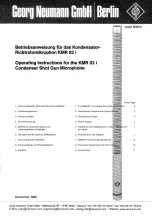 Georg Neymann KMR 82 i Operating Instructions Manual preview