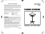 Preview for 1 page of George Foreman All-Around GGR200RDDS Owner'S Manual