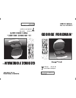 Preview for 1 page of George Foreman Champ GR10ABWCAN Owner'S Manual