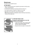 Preview for 2 page of George Foreman EVOLVE GFP84PX Manual