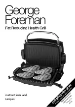 George Foreman Fat Reducing Health Grill Instructions For Use Manual preview