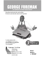 George Foreman G-broil GR0072P Instruction Manual preview