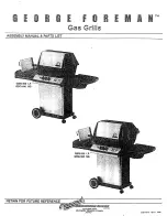 George Foreman GBQ-400 LP Assembly Manual & Parts List preview