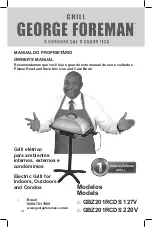 George Foreman GBZ201RCDS Owner'S Manual preview