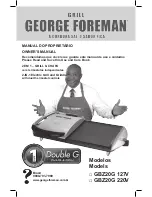 Preview for 1 page of George Foreman GBZ20G Owner'S Manual