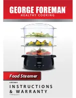 Preview for 1 page of George Foreman GF3TSBLK Instructions For Use Manual