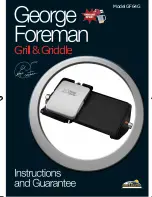 George Foreman GF64G Series Instructions And Guarantee preview